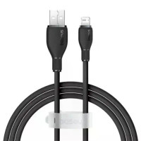Кабель USB Baseus Pudding Series Fast Charging Cable USB to Ligthning (2.4A/1.2m) Black (P10355700111-00) 