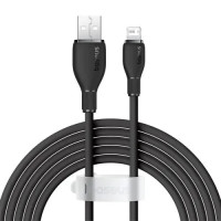 Кабель USB Baseus Pudding Series Fast Charging Cable USB to Lightning (2.4A/2m) Black (P10355700111-01)