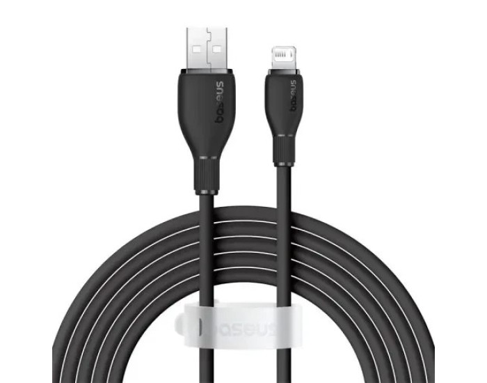 Кабель USB Baseus Pudding Series Fast Charging Cable USB to Lightning (2.4A/2m) Black (P10355700111-01)