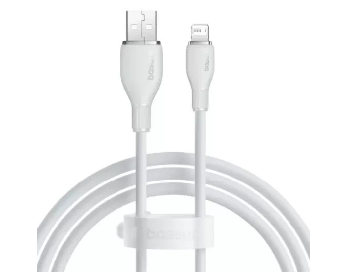 Кабель USB Baseus Pudding Series Fast Charging Cable USB to Lightning (2.4A/1.2m) White (P10355700221-00)
