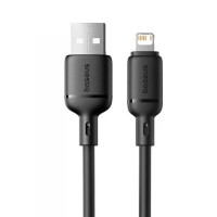 Кабель USB Baseus Silky Series USB to Lightning (2.4A/ 1m) (P10377702113-00) (Black)