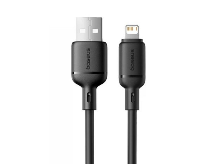 Кабель USB Baseus Silky Series USB to Lightning (2.4A/ 1m) (P10377702113-00) (Black)