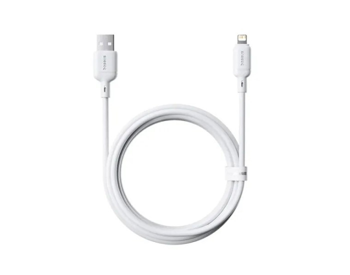Кабель USB Baseus Silky Series USB to Lightning (2.4A/2m) White (P10377702213-01)