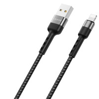Кабель USB Borofone BX34 Advantage USB to Lightning (1m) Черный