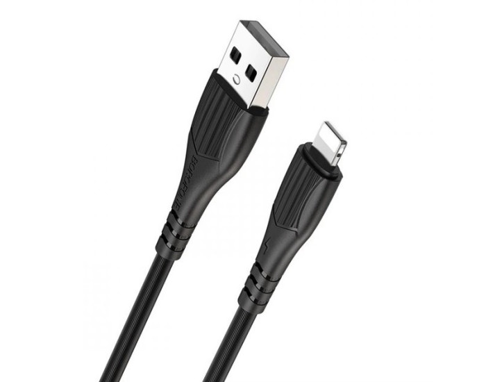 Кабель USB Borofone BX37 Wieldy USB to Lightning (2.4A/1m) White