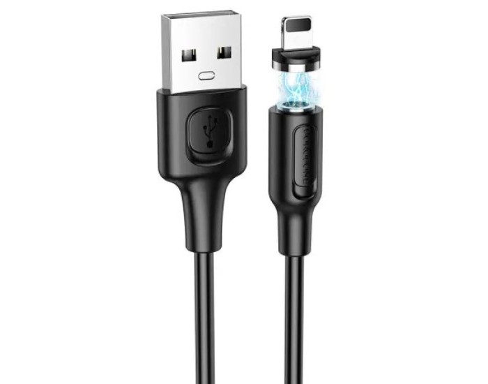 Кабель USB Borofone BX41 Amiable USB to Lightning (2.4A/1m) черный