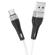 Кабель USB Borofone BX46 Rush Silicone USB to Lightning (2.4A/1m) White