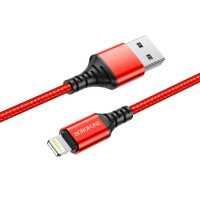 Кабель USB Borofone BX54 USB toLightning (2.4A/1m) Red