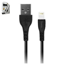 Кабель UBS Hoco DU24 Giraffe Charging Data Cable UBS to Lighting (2.4A/1m) Black