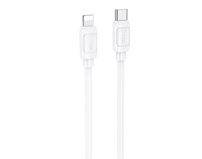 Кабель Hoco X115 Surpass fast charging Type-C to Lightning (PD27W/1m) белый