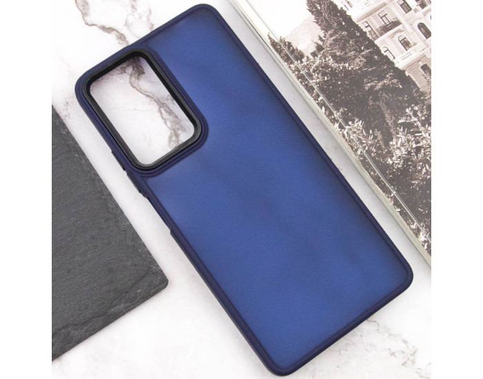 Чохол-силікон TPU+PC Lyon Frosted Infinix Hot 50 4G, Темно-синій