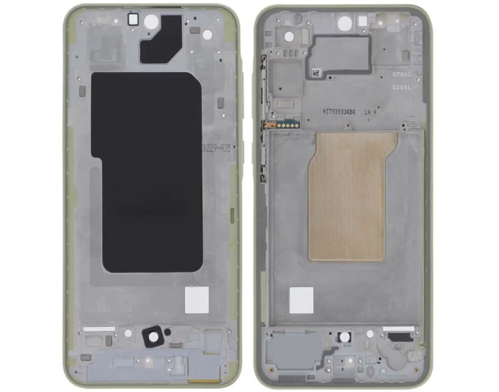 Рамка кріплення дисплея Samsung A356 Galaxy A35, жовта