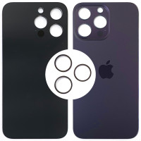 Задня панель корпуси для iPhone 14 Pro Max, Deep Purple (Small Hole) з кільцями