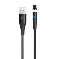 Кабель-магнитный Hoco X60 Honorific USB to Lightning (2A/1m) Black