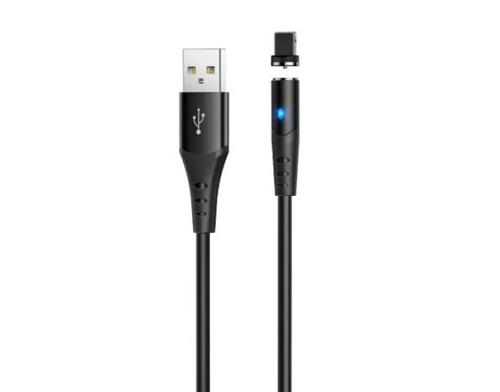 Кабель-магнитный Hoco X60 Honorific USB to Lightning (2A/1m) Black