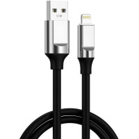 Кабель USB XO NB251 Liquid Silicone Rubber USB to Lightning (6A/1m) чорний