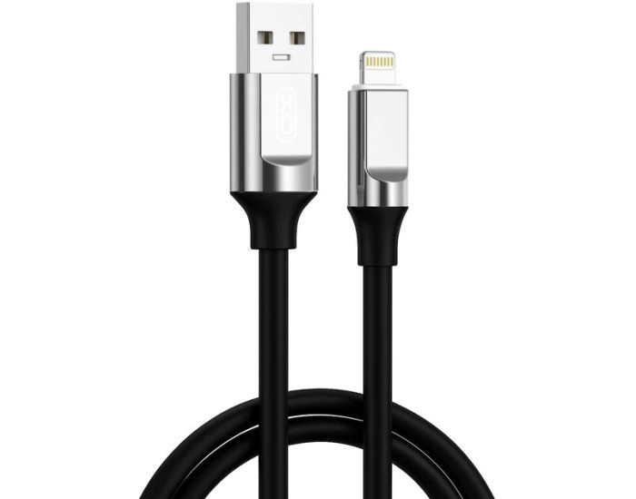 Кабель USB XO NB251 Liquid Silicone Rubber USB to Lightning (6A/1m) Черный