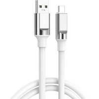 Кабель USB XO NB251 Liquid Silicone Rubber USB to Lightning (6A/1m) Белый