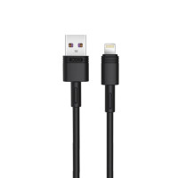 Кабель USB XO NB-Q166 USB to Lightning (5A/1m) Черный