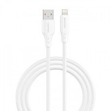 Кабель USB SENTEO SL-04 Embossed Silicone 2.4A USB to Lightning 1m, белый