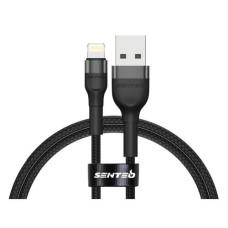 Кабель USB SENTEO ST-01 Montes series 2.4A USB to Lightning 2m, черный