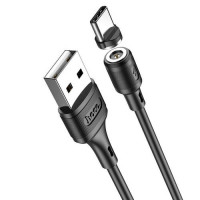 Кабель USB Hoco X52 Sereno Magnetic USB to Lightning (2A/1m) Black