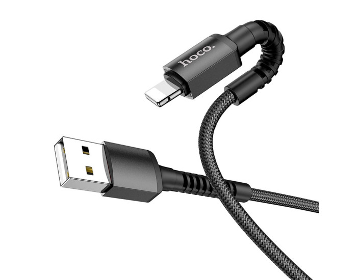 Кабель USB Hoco X71 Especial Charging USB to Lightning (2.4A/1m) Black