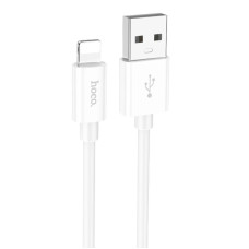 Кабель USB Hoco X87 Magic Silicone Charging Data Cable USB to Lightning (2.4A/1m) White