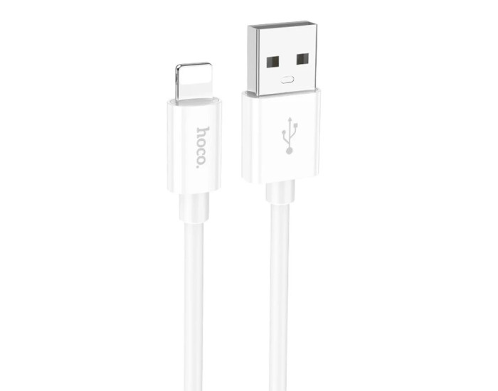 Кабель USB Hoco X87 Magic Silicone Charging Data Cable USB to Lightning (2.4A/1m) White