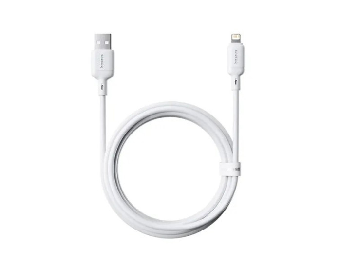 Кабель USB Baseus Silky Series USB to Lightning (2.4A/ 2m) White (P10377702213-01) 