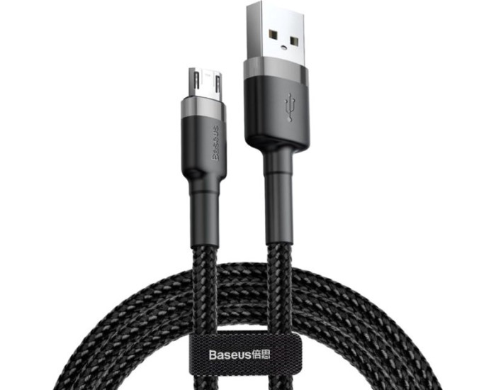 Кабель USB Baseus Cafule USB to Micro (2A/3m) Grey/Black (CAMKLF-HG1)