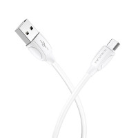 Кабель USB Borofone BX19 Benefit USB to Micro (2.4A/1m) White