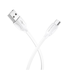 Кабель USB Borofone BX19 Benefit USB to Micro (2.4A/1m) White