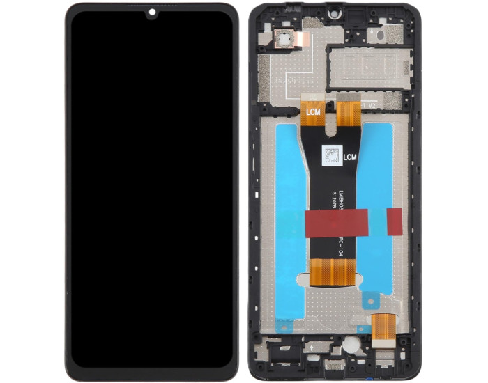 Дисплей с сенсорным экраном (модуль) ZTE Blade A76 4G, черный с рамкой, оригинал
