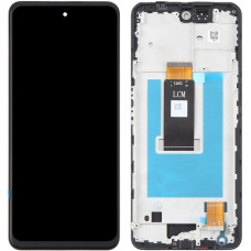 Дисплей с сенсорным экраном (модуль) ZTE Nubia Neo 3 5G, черный с рамкой, оригинал