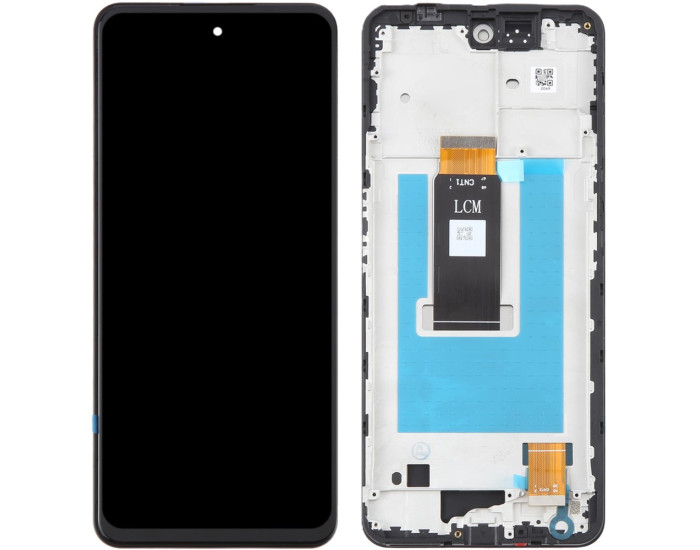 Дисплей с сенсорным экраном (модуль) ZTE Nubia Neo 3 5G, черный с рамкой, оригинал
