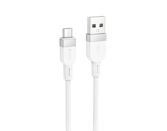 Кабель USB Hoco X109 Energy Silicone USB to Micro (3A/1m) White