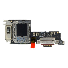 Шлейф для  Xiaomi 15T, коннектора зарядки с микрофоном, с компонентами, оригинал