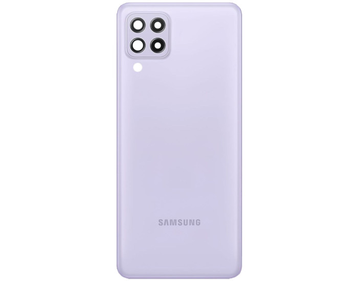 Задняя панель корпуса для Samsung A225 Galaxy A22, фиолетовая со стеклом камеры