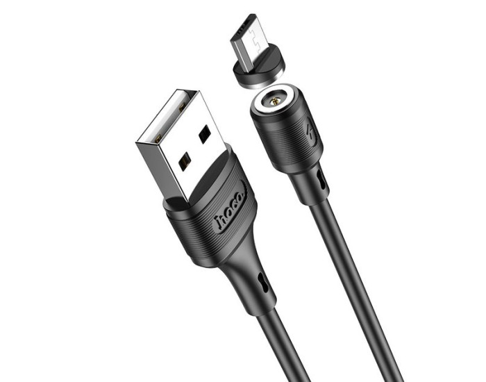 Кабель USB Hoco X52 Sereno Magnetic USB to Micro (2A/1m) Black