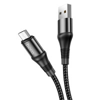 Кабель USB Hoco X50 Excellent USB to Micro (2.4A/1m) Black