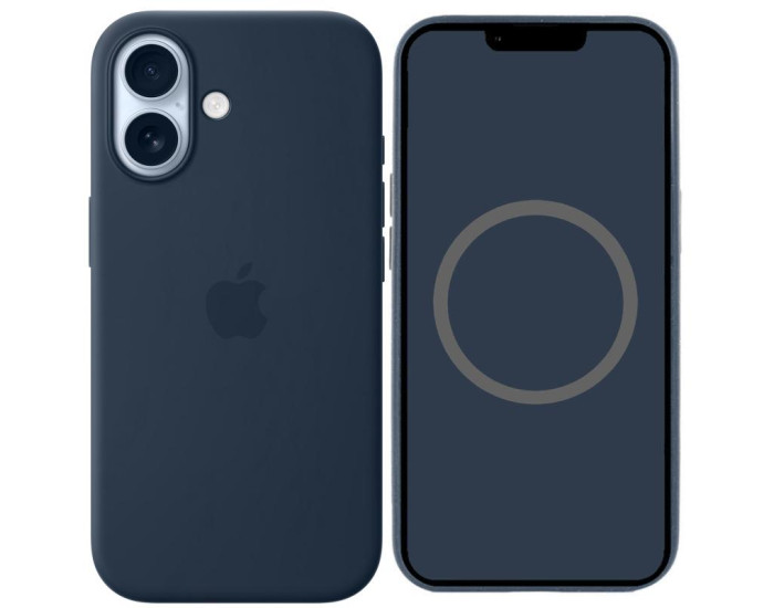 Чехол-силикон оригинал Full Soft Matte with MagSafe and Animation iPhone 17, темно-синий