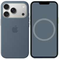 Чохол-силікон оригінал Full Soft Matte with MagSafe and Animation iPhone 17 Pro, Anchor blue