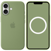 Чехол-силикон оригинал Full Soft Matte with MagSafe and Animation iPhone 17, Light moss
