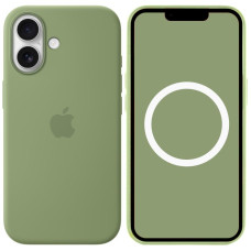 Чехол-силикон оригинал Full Soft Matte with MagSafe and Animation iPhone 17, Light moss