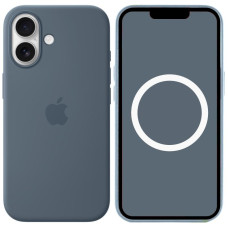 Чехол-силикон оригинал Full Soft Matte with MagSafe and Animation iPhone 17, Anchor blue