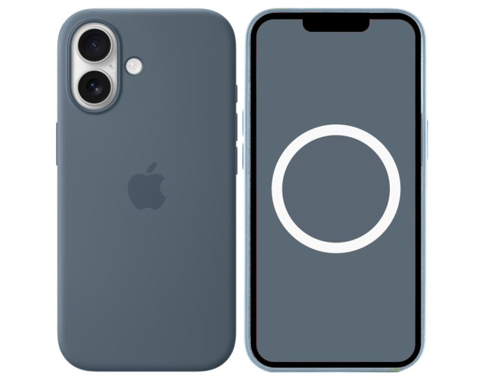 Чехол-силикон оригинал Full Soft Matte with MagSafe and Animation iPhone 17, Anchor blue