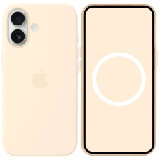 Чехол-силикон оригинал Full Soft Matte with MagSafe and Animation iPhone 17, ванильный