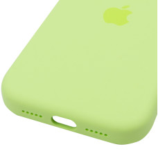 Чехол-силикон оригинал Silicone Case with Magsafe and Animation iPhone 17 Pro, неоновый желтый