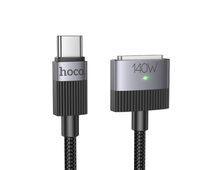 Кабель USB Hoco U141 Magnetic charging Type-C to Mag3 (140W/28V/5A/1.8m) Black 